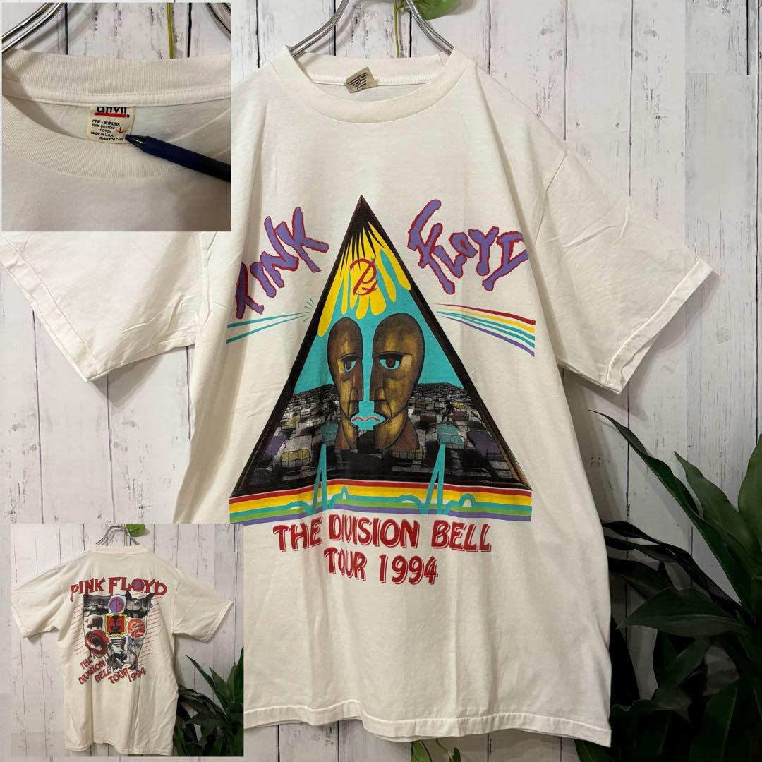 

[USED] 90s Pink Floyd Anvil T-shirt, size L, single