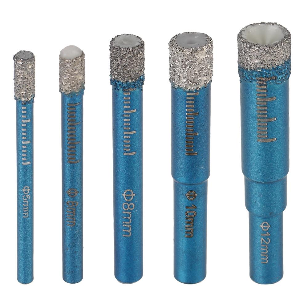 Öffnungsloch 5/6/8/10/12mm Gelöteter Trockenbohrer Sechskantschaftbohrer Für Marmor Ziegel Keramik Granit Glas Lochöffner