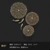 Background Home Decoration Wall Hanging Copper Pendant Metal Hollow Out Coral Lotus Leaf Fish Pond Goldfish Wall Decoration