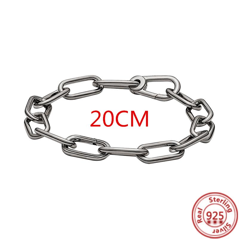 Me Ring S925 Sterling Silber Perle Runder Verbinder Charm Doppelarmreif Passend für Original Me Gliederkette Armband Schmuck