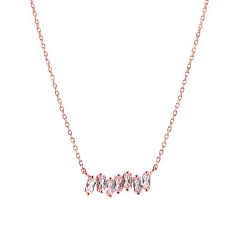 Shertz Clear Combo Cubic Necklace (14k)