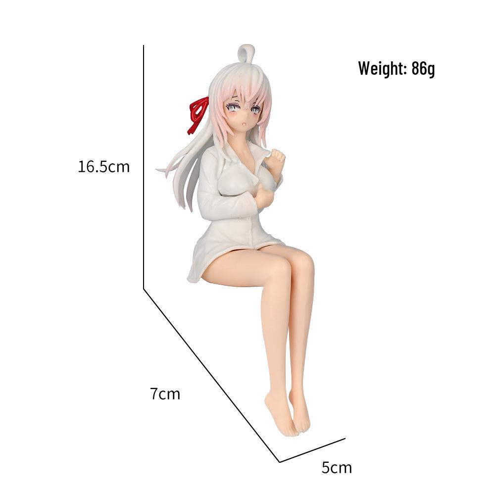 Cute Pajama Girl Ornament - Classmate Ellie Sitting Pose