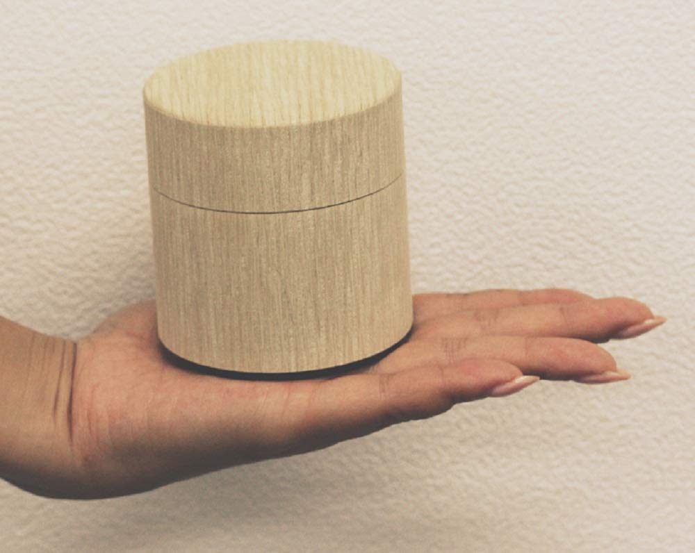 Kotodo Takahashi Seisakusho Wooden Nuku Mori Tea Caddy, Flat, 100g, Oak
