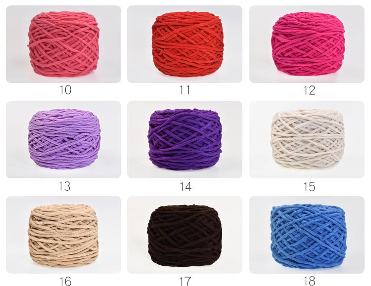Chunky Ice Silk Yarn for Hand-Knitting: Ideal for Sweaters, Scarves, Bags, Crochet Dolls, and Hooked Shoes