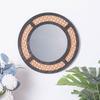 Woven Rattans Round Makeup Mirrored Innovative Art Decors Bathroom Bohemian Wall Hangings Mirrored Living Room Decorations