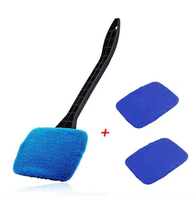 1Pcs Detachable Car Washing Brush Window Cleaner Soft Microfiber Bonnet Long Handle Dust Brush Windshield Cleaning Brush