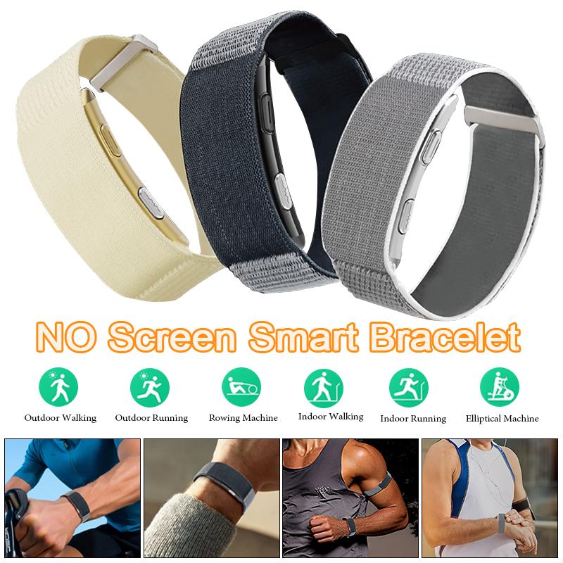 NO Screen Smart Bracelet ECG SOS Real-time Heart Rate Blood Pressure Body Temperature Monitoring Sports Fitness Screenless Watch