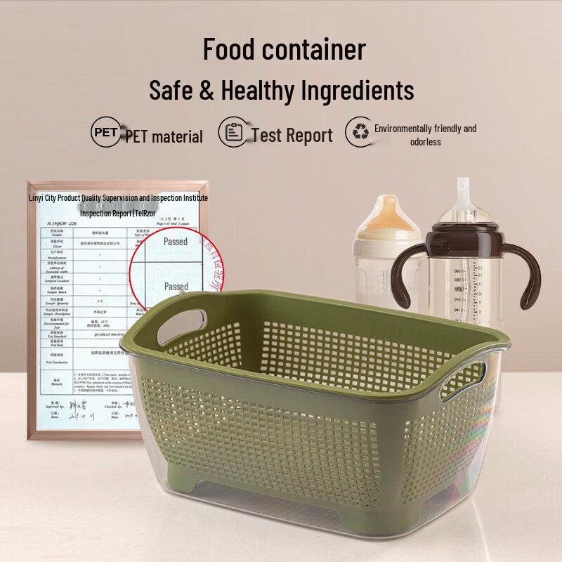Double-Layer Multi-Purpose Draining Basket