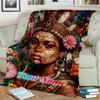 1PC Custom Name Native American Beauty Flannel Blanket Versatile,all-season Throw Suitable for the Living Room,bedroom,camping,travel,and Gift