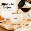 Easy to Clean Cup Hidden Message Coffee Mug, Minimalist Ceramic Tea Mug with Durable Drinking Handle, White Elephant Gifts for Women Men, Coworkers