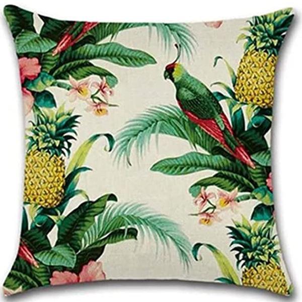 New Nordic Green Plant Printed Pillow Case Sofa Pillow Leaf Series Decorative Pillow Linen
