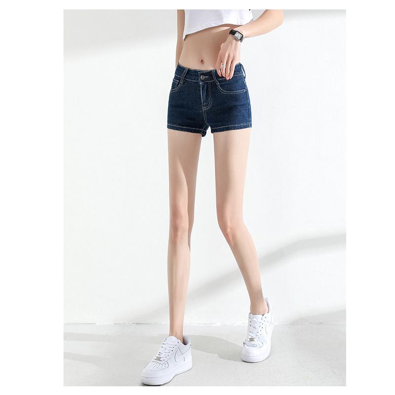 Low Waist Jeans for Women Summer Stretch Light Color Shorts Slim Fit Super Shorts Tight Hot Pants 2025 New Style