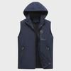 Men's Trendy Slim Hooded Vest: Outdoor Autumn/Winter Plus Velvet Thickened Waistcoat for Warmth