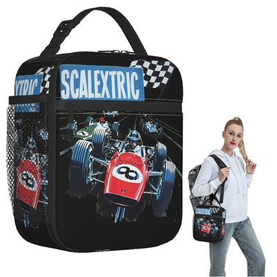 Scalextric Classic Insulated Lunch Bag for Women Children Portable Food Boxes Thermal Lunch Box Tote