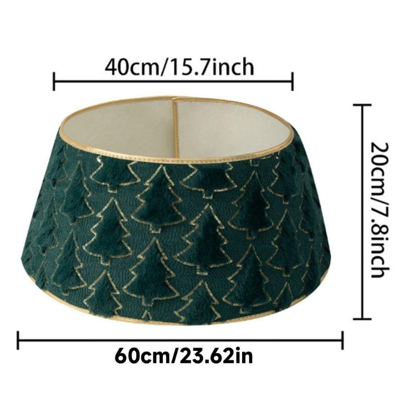 

1 шт. Плюшевая юбка для рождественской елки с праздничными украшениями для рождественской сцены, пушистое окружение для елки, аксессуары для украшения дома на вечеринку зелёный