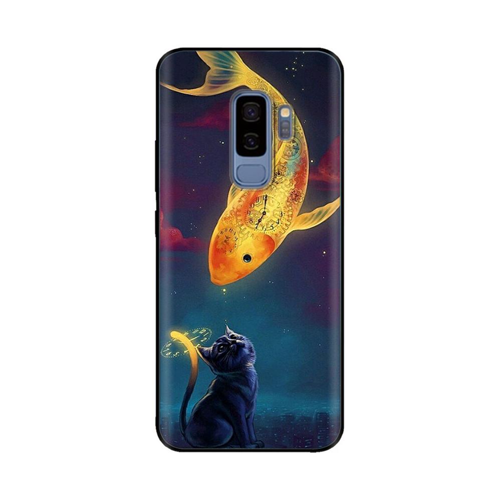 Shockproof Cover For Samsung S9 Case Animals Painted Soft Silicone Back Cover For Samsung Galaxy S9 Plus S9Plus S 9 Phone Cases