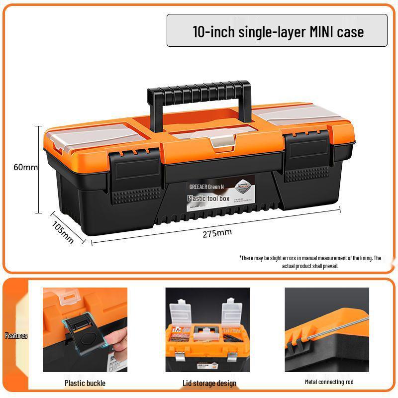 

Большой многофункциональный портативный пластиковый ящик для инструментов для электриков