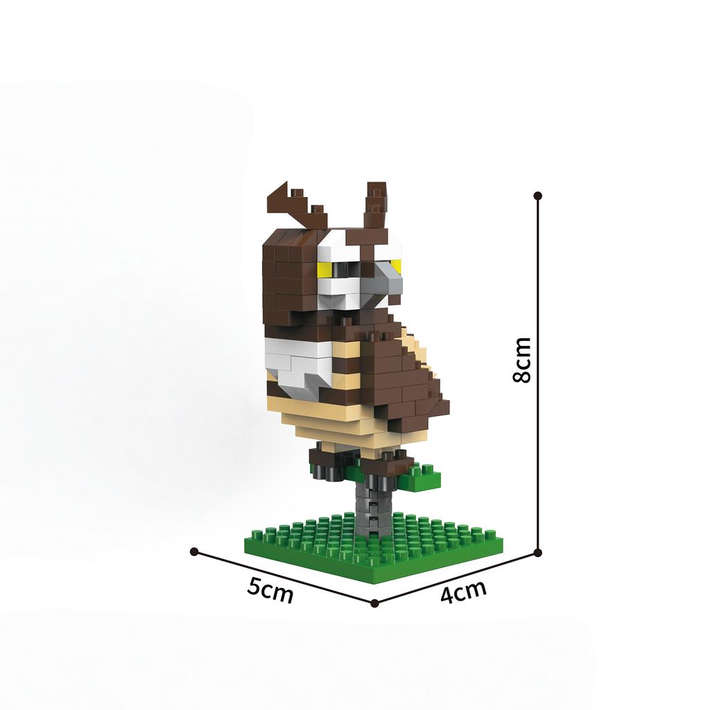 Top-Grade Knew Premium-Quality Built First-Class 3D Top-Grade Animal Construction-Kit Superior-Grade Elephanthippolionleopard Tiny Scale