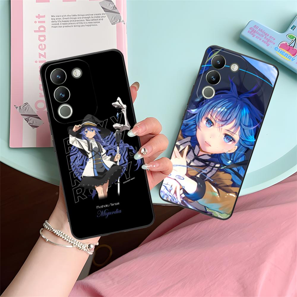 Mushoku Tensei Roxy Mobile Phone Case for VIVO Y77 76 75 74 73 72 58 56 55 51 50 38 36 Y19 Y18 Y03 Y01 5G Printing Cover