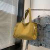 Women's Corduroy Mori-Style Handbag - Large Capacity, Versatile Retro School Bag