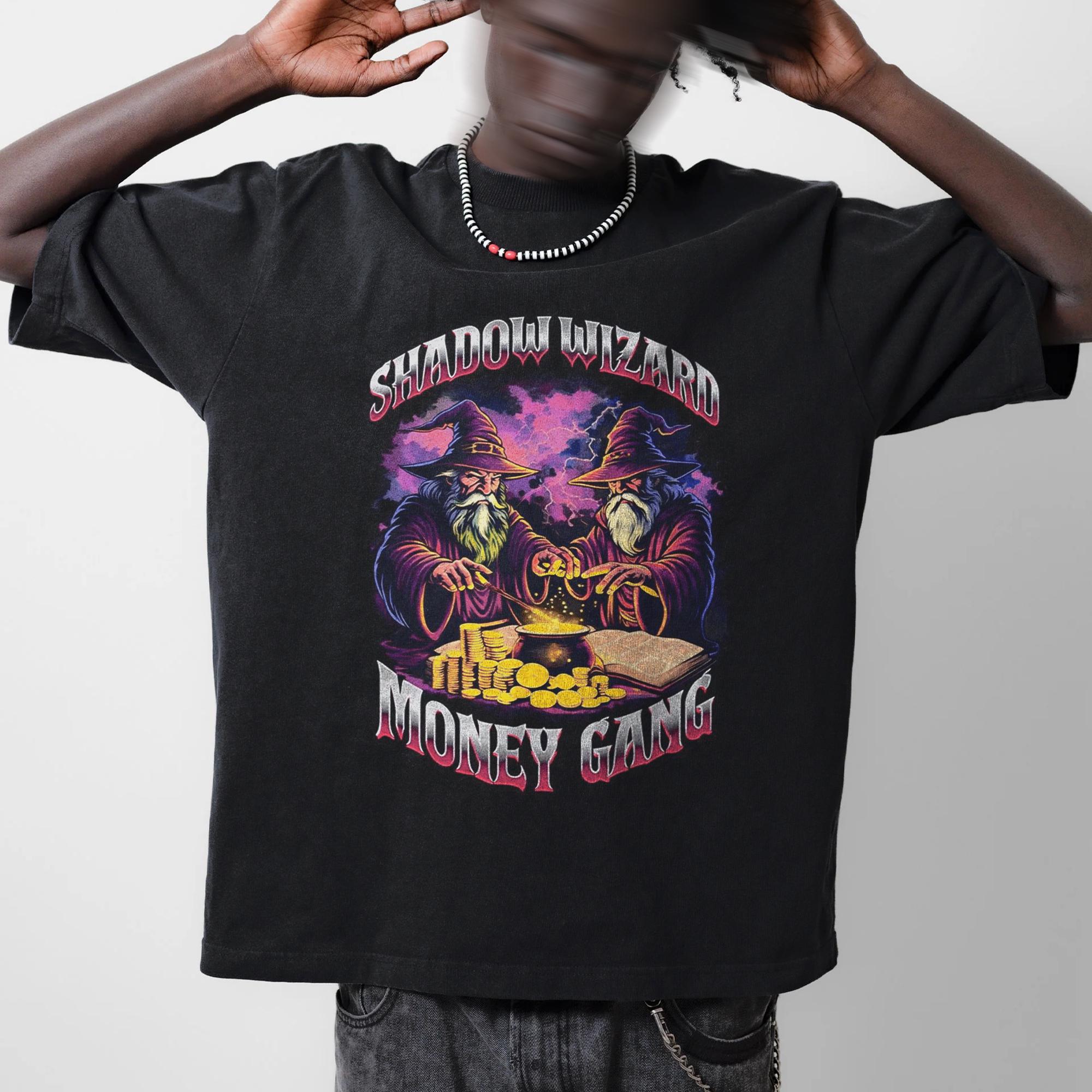Shadow Wizard Money Gang Shirt  Funny TikTok Meme Tee Vintage Bootleg Rap TShirt S