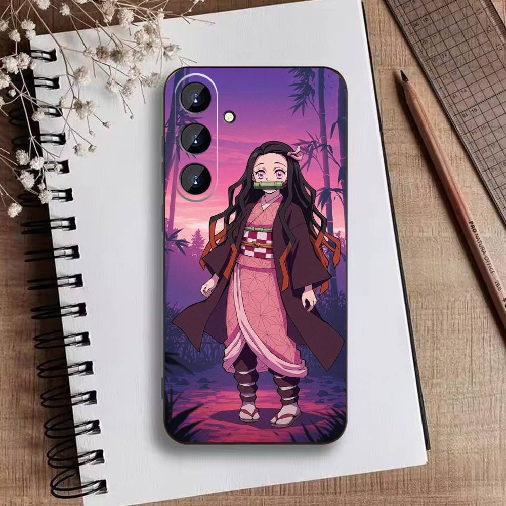 Nezuko I-Kamado Phone Case For Samsung Galaxy A73,A21s,A22,A31,A52,A53,A71,A41Soft Black Shell