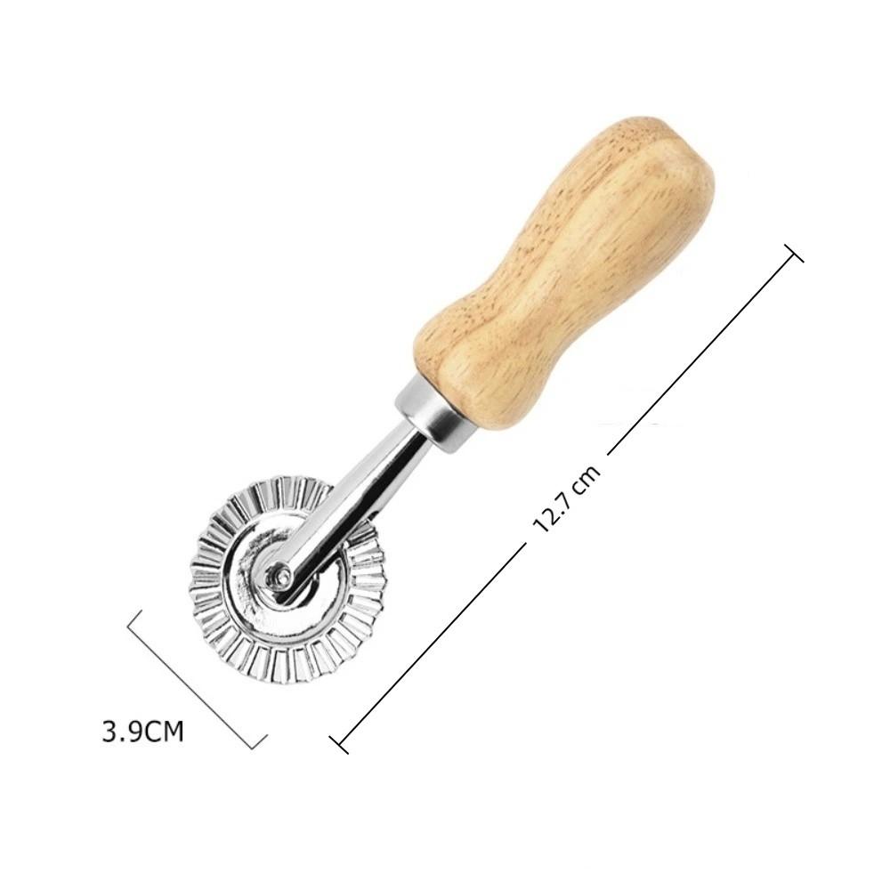 with Wooden Handle Pastry Press Mold Dumpling Lace Embossing Device Quality Pasta Molds