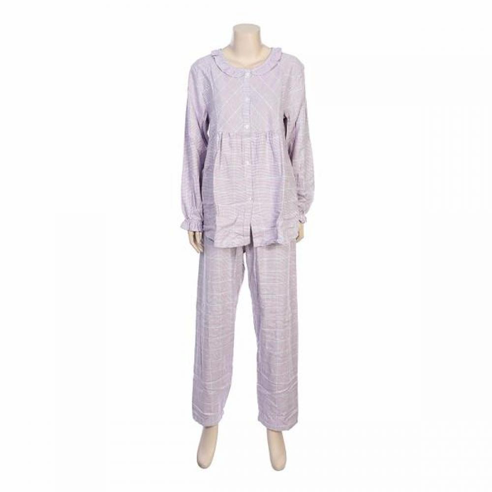 Barbara Women S Violet Check Pajama Awp4992bb 85