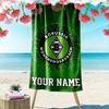 Personalisierter Name Borussia Mönchengladbach Druck Strandtuch, Großes Weiches Schnelltrocknendes Handtuch für Strand Camping Schwimmen