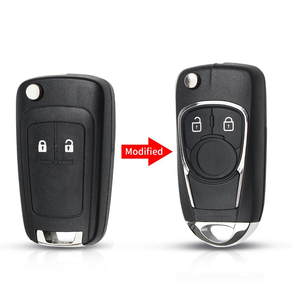 Modified Flip Key Shell For Chevrolet Cruze For Opel Insignia Astra J Zafira Car Remote Replacement 2/3/4/5 Buttons Key