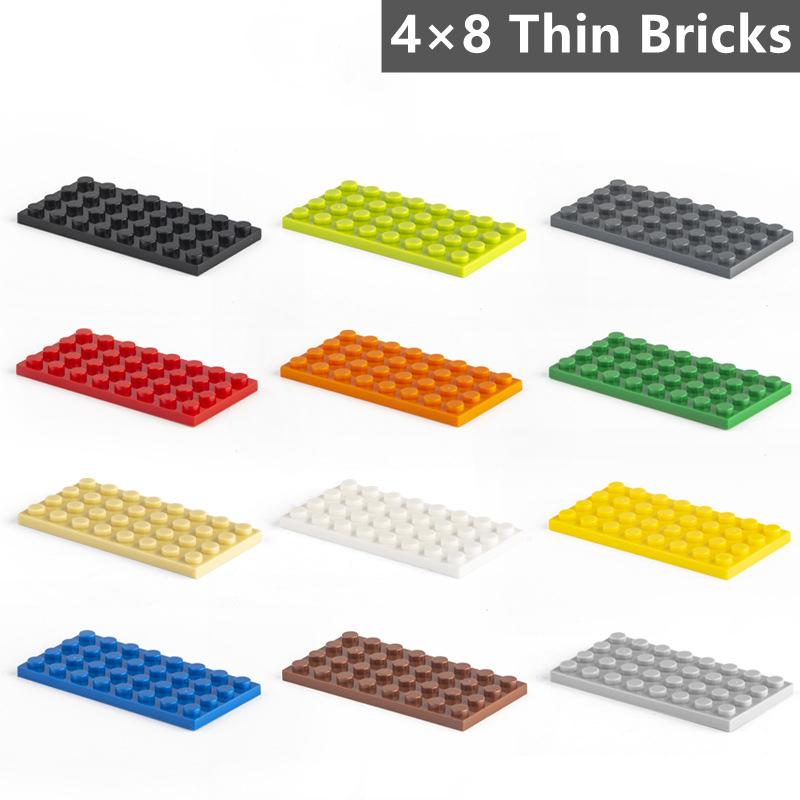 Non-Toxic 20 Pcs 4X8 Dots Baseplate Particles Building Blocks Plate 3035 Bricks Accessories Diy Classic Educational Children Toys