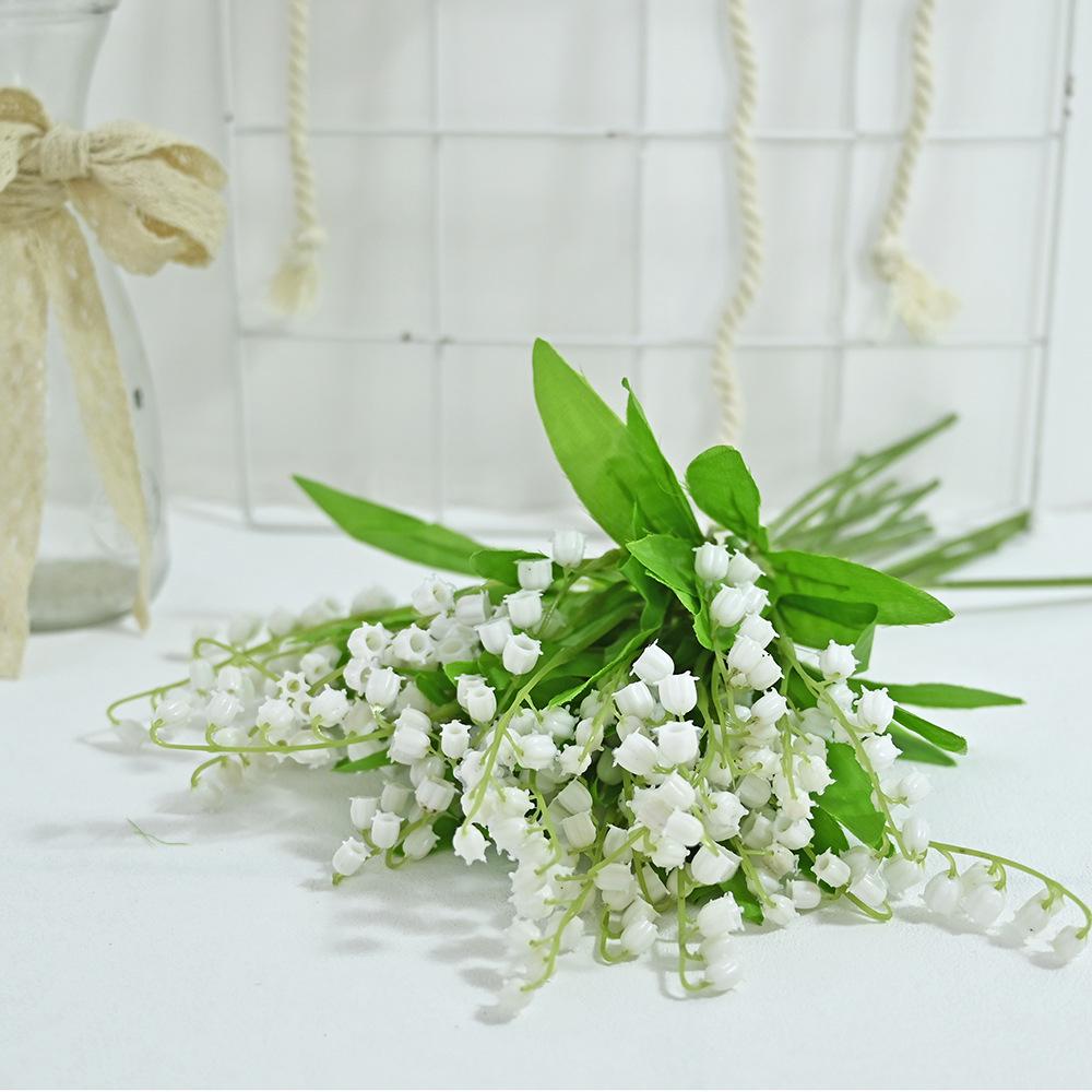 Artificial 6-Branch Campanula Lily of the Valley Flower for Home Decor & Photography Props