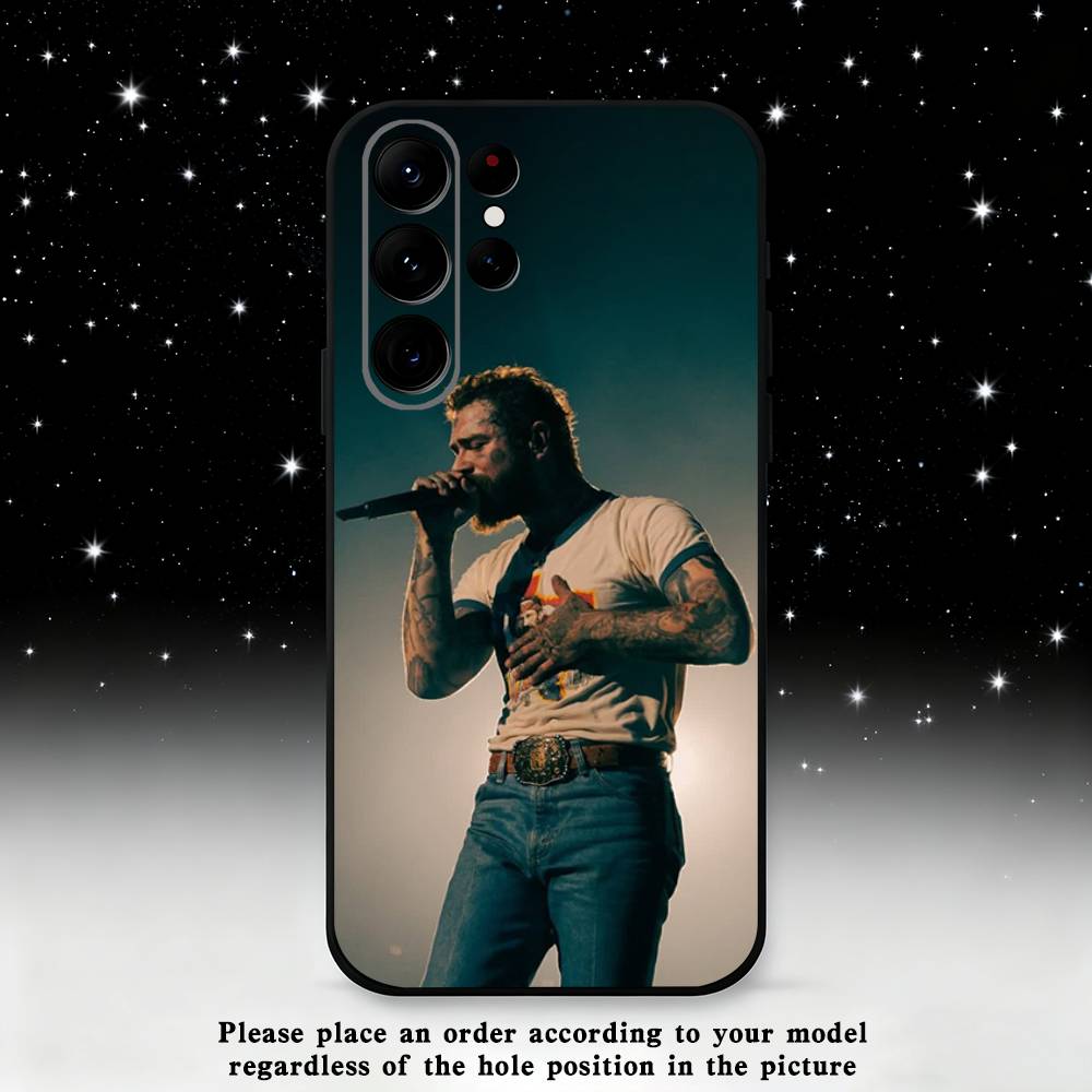 

Singer P-Post M-Malone Phone Case For Samsung S25,S24,S21,S22,S23,S30,Ultra,S20,Plus,Fe,Lite,Note,10,9,5G Black Cover Samsung S25ULTRA
