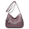 Soft leather texture messenger bag women's bag large capacity simple casual shoulder satchel light mother bag light luxury