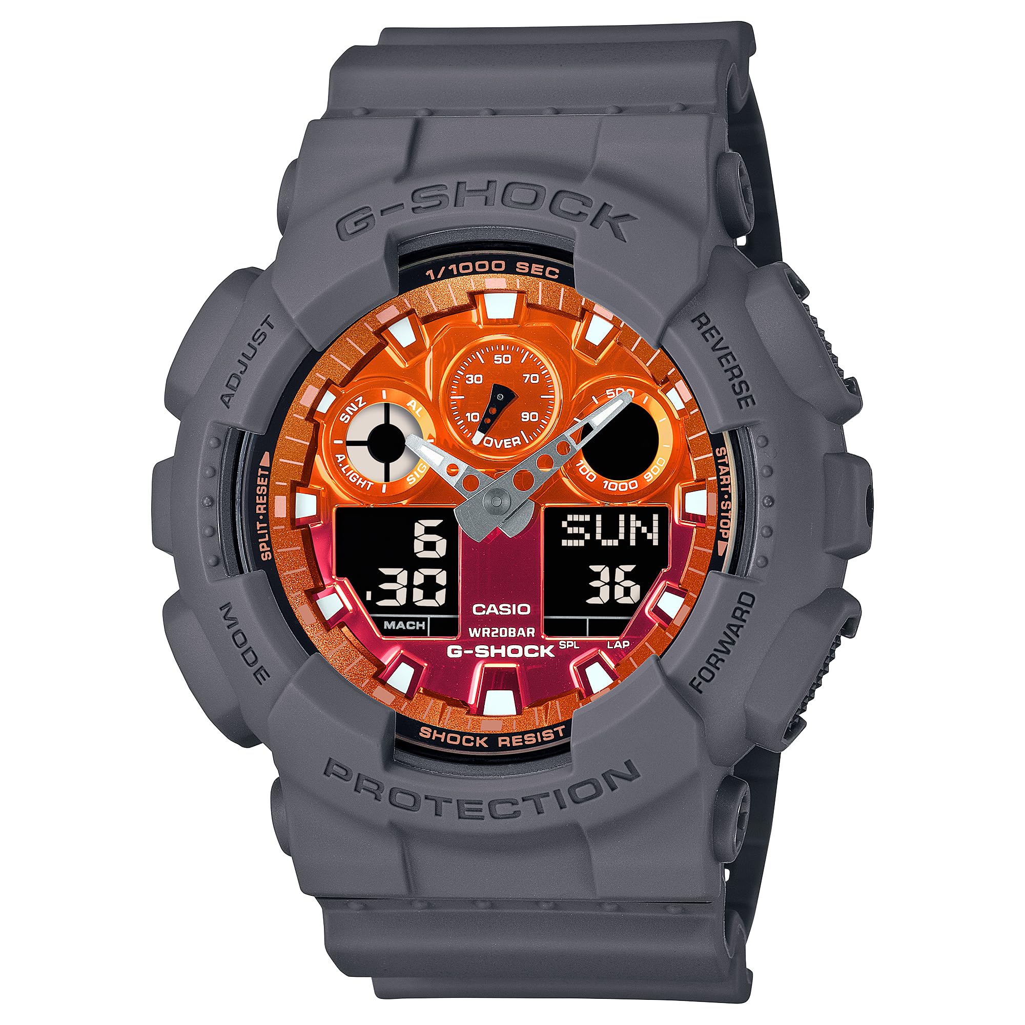 

CASIO watch overseas model G-SHOCK GA-100FL-8A men s [item]