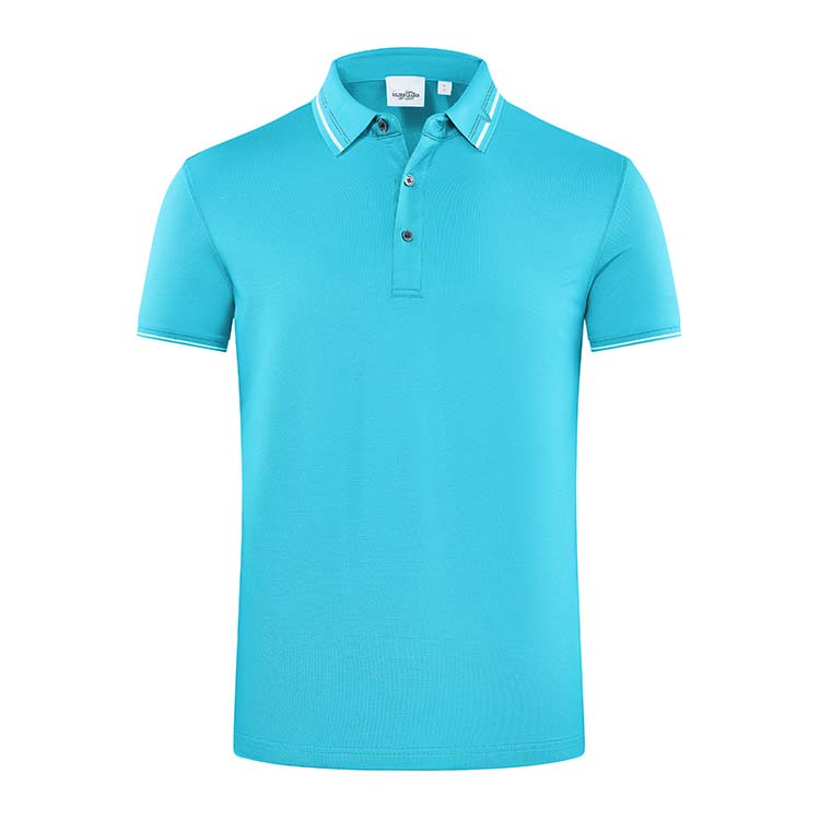 YHHC 98198  175G Jade Silk Lapel POLO Shirt