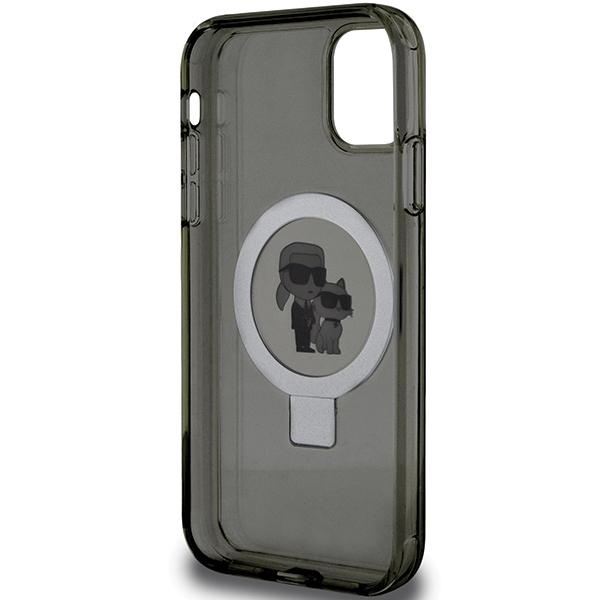 Karl Lagerfeld Klhmn61Hmrskck Iphone 11 / Xr 6.1 Czarny/Black Hardcase Ring Stand Karl&Choupettte Magsafe