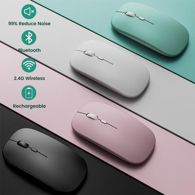 Mouse senza fili Mouse Bluetooth Mouse per computer ricaricabile Mouse ergonomico silenzioso USB ottico Mause Gamer per accessori portatili Pc