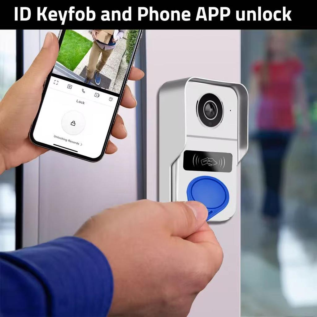 Smart Video Doorbell It Can Be Connected To All Devices In the Tuya Ecosystem for Video Intercom Visual WiFi Outdoor Ring Bell