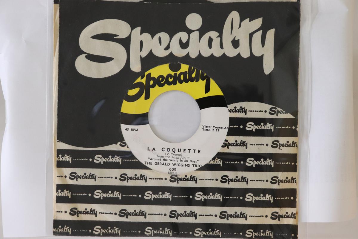 

7inch Record GERALD WIGGINS TRIO - La Coquette 609 Specialty 1957 US Jazz Used