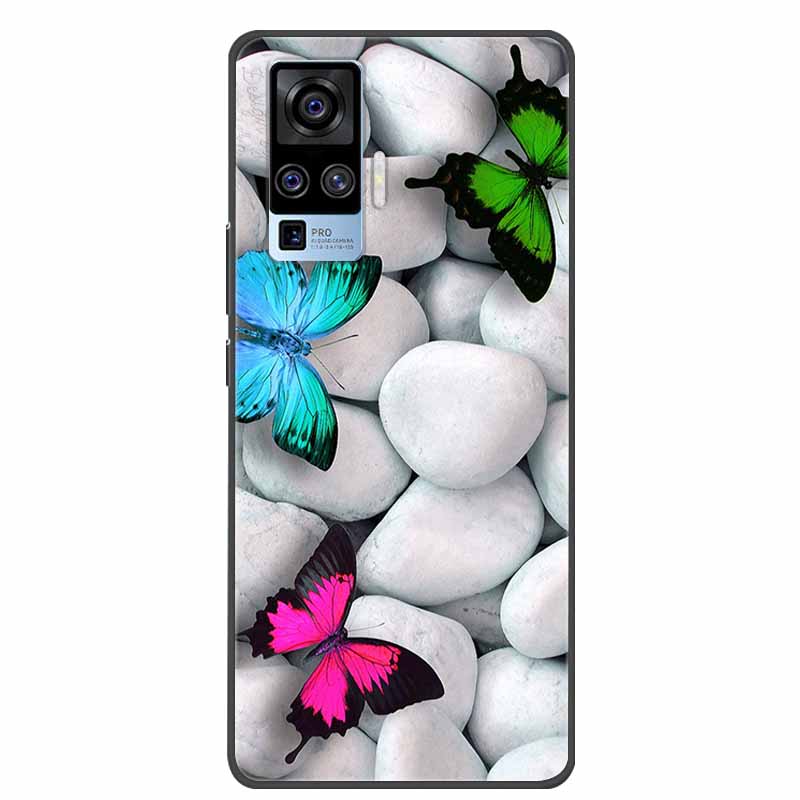 Für Vivo X50 Pro Hülle Cartoon TPU Weiches Silikon Handyhüllen für Vivo X50 Pro Plus Pro+ Abdeckung für Vivo X50 5G V2001A Süße Coque
