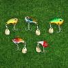 5Pcs Fishing Lure Kit 7G/14G/20G Metal Vib Artificial Bait Sinking Spinner Spoon Fishing Accessories Jigs Fishing Tackle