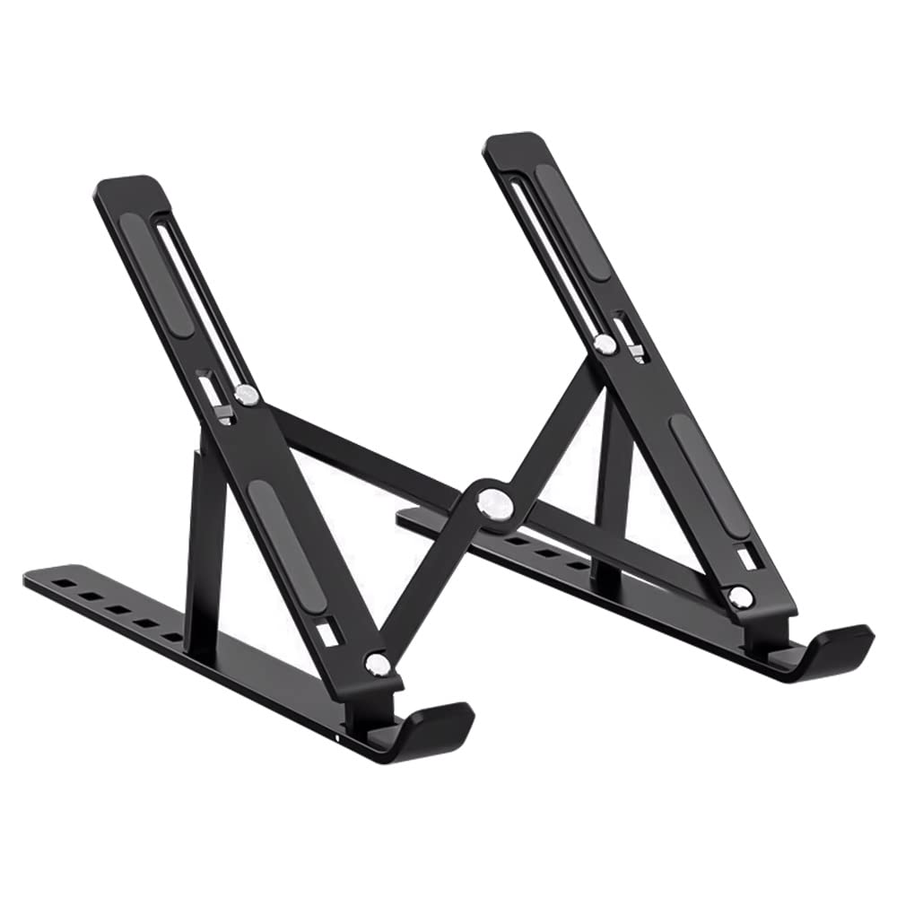 Glvaner Laptop Ergonomic Tablet Aluminum Alloy 6 Height Perfect for Commuting To Includes Storage and Portable Storage Bag 15.6" Stand, Stable,