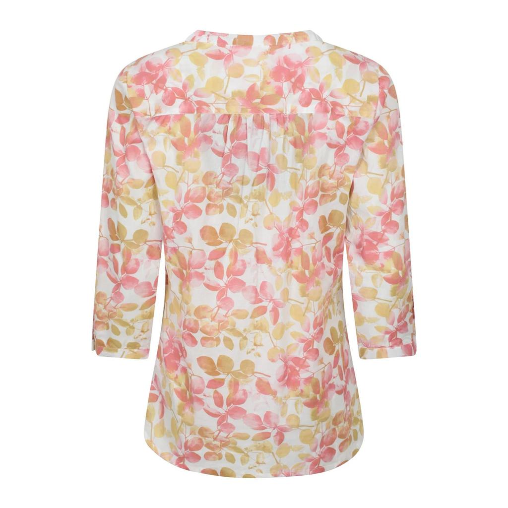 Mountain Warehouse Womens/Ladies Petra Leaf Print 3/4 Sleeve Blouse