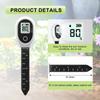 Small Soil Water Detectors Digital Moisture Meter with High Accuracy Probes Soil Testing For Home Garden Farmland Plant