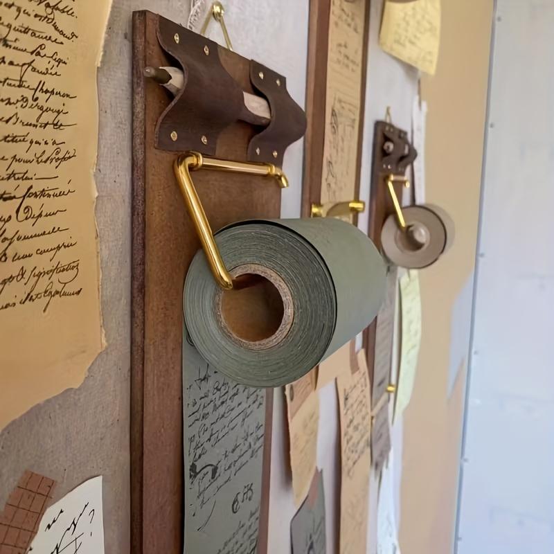1 Roll Vintage Notes Compatible with - Glue-Free Blank Adhesive Pages, Tear-Off Roll for Memos, Diaries & Creative Sketches