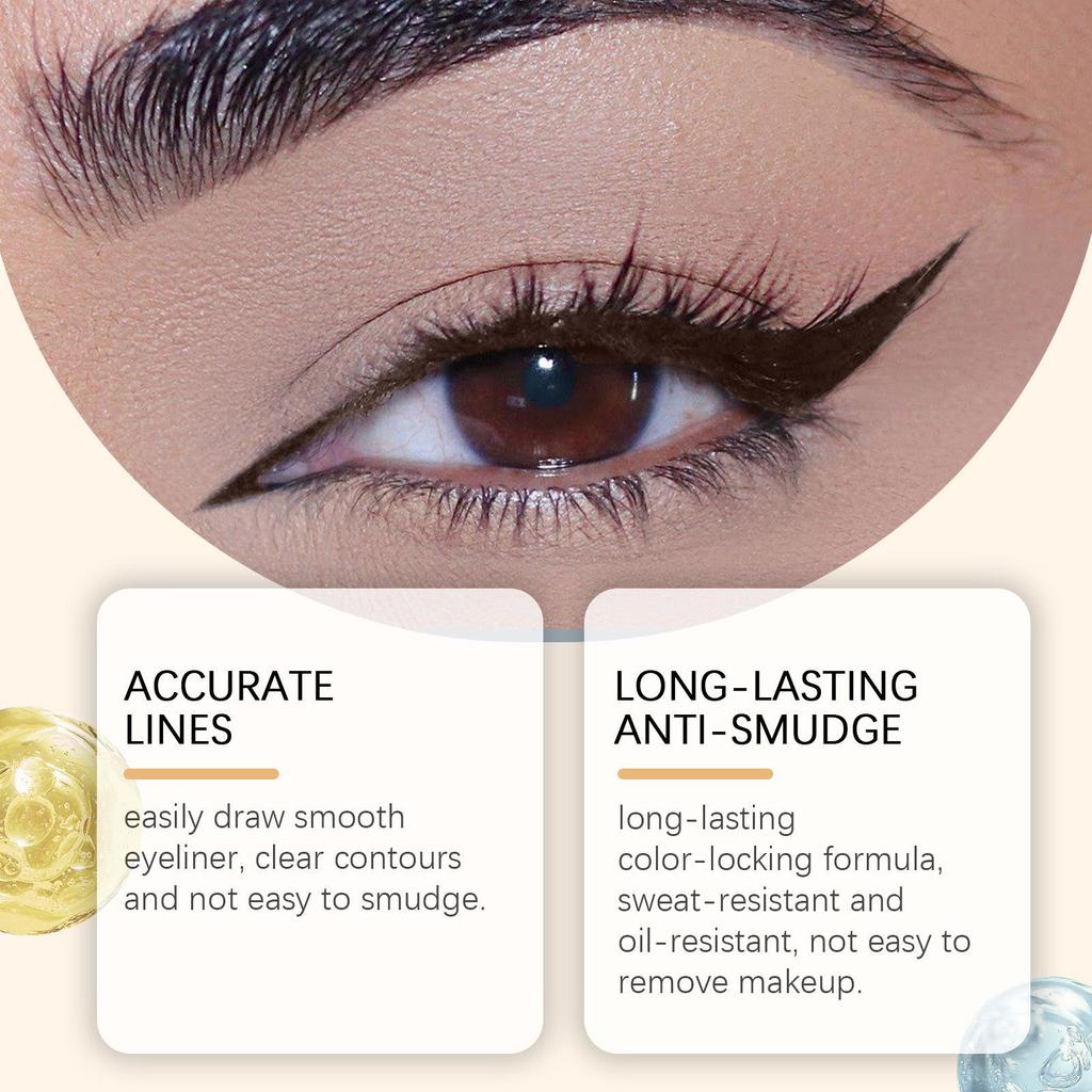 Zephoco Waterproof Bronze Eyeliner - Portable and Long-lasting Makeup Essential