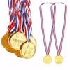 10pcs Children's Gold Plastic Award Medal Toy Sports Games Competition Performance Children's Reward Gifts Party Props