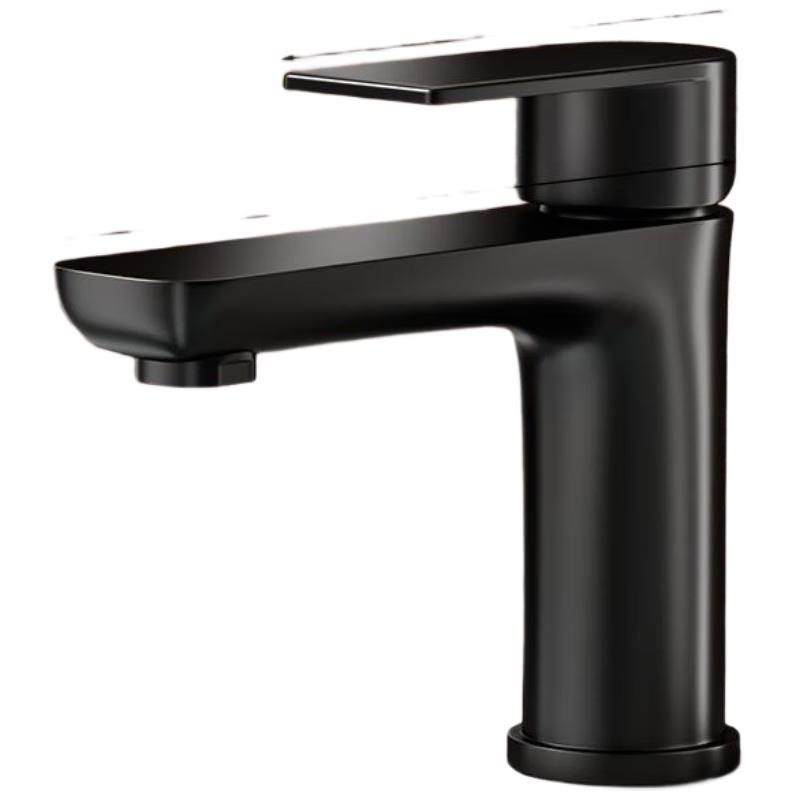 HANDUNYOU Black Stainless Steel Basin Faucet