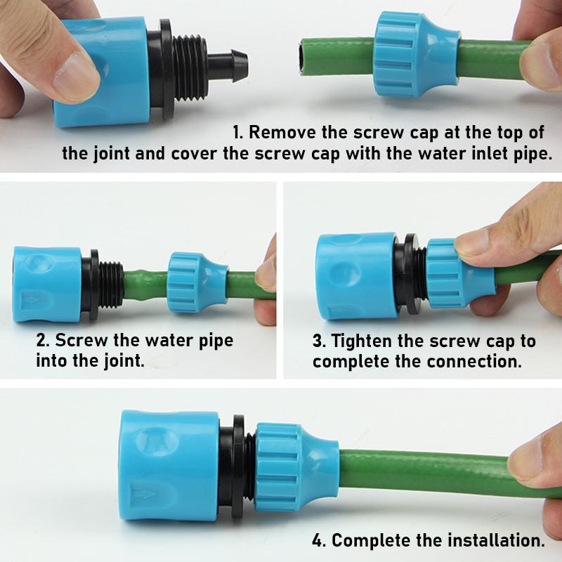 3/8 Inch Car Wash Water Gun Garden Micro Water Hose Fast Joint Plastic Connector Fitting Water Hose Quick Connector